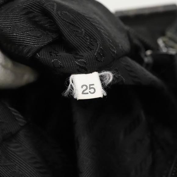 PRADA Shoulder Bag Nylon Black Silver Auth 96343 - Picture 12 of 16